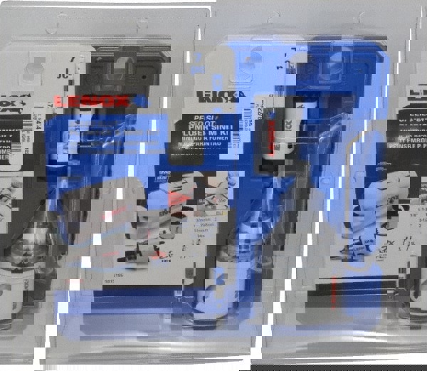 Plumber's's Hole Saw Kit: 7 Pc, 1-1/4 to 2-1/2